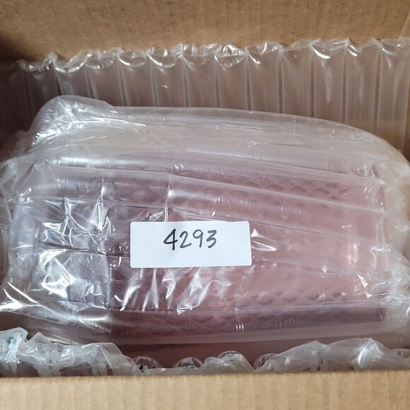 Vintage Pink Glass Diamond Cut Flower Vase 7.75" Country Cottage Traditional - Picture 8 of 9